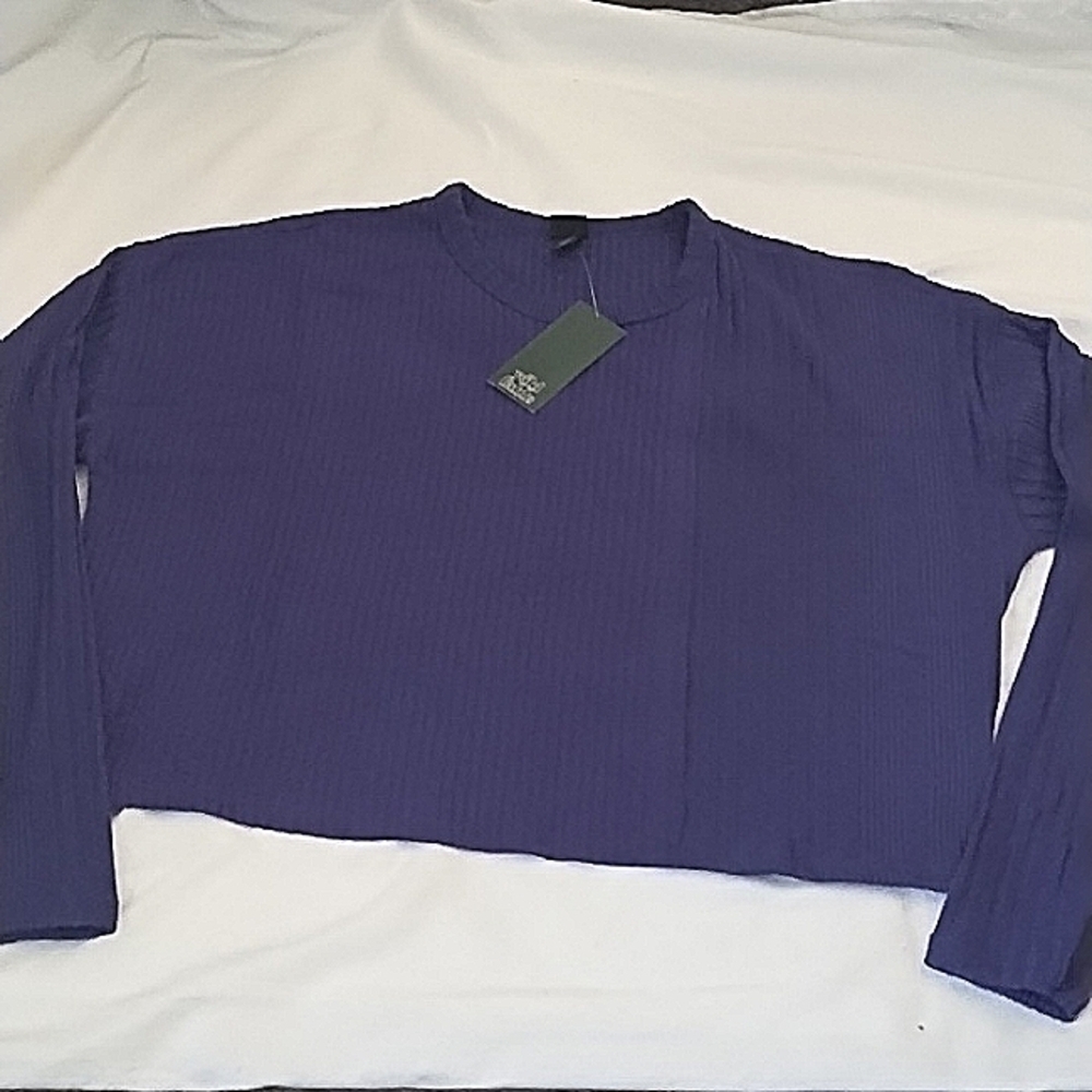 NWT Wild Fable Crop Sweater Top SzS